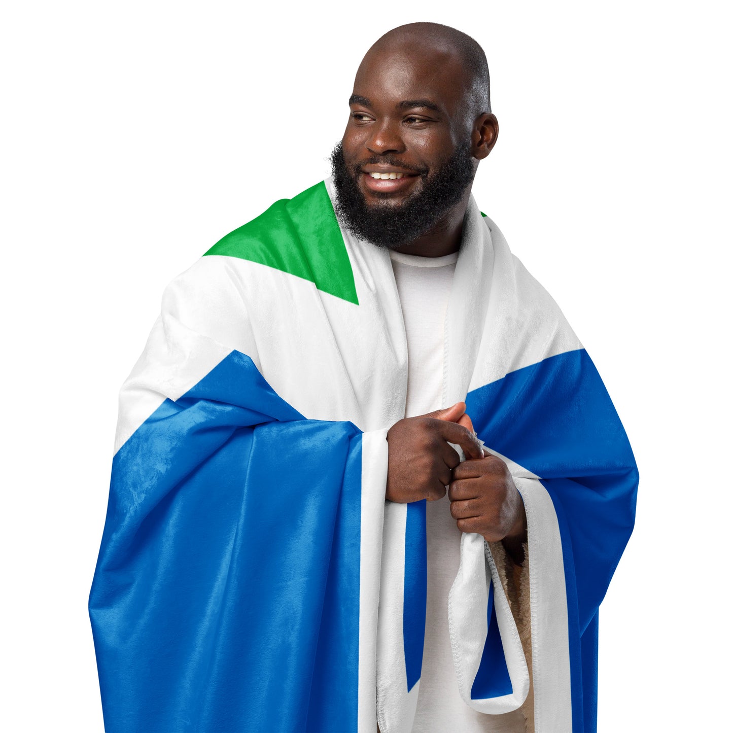 Vegan Flag Sherpa Blanket