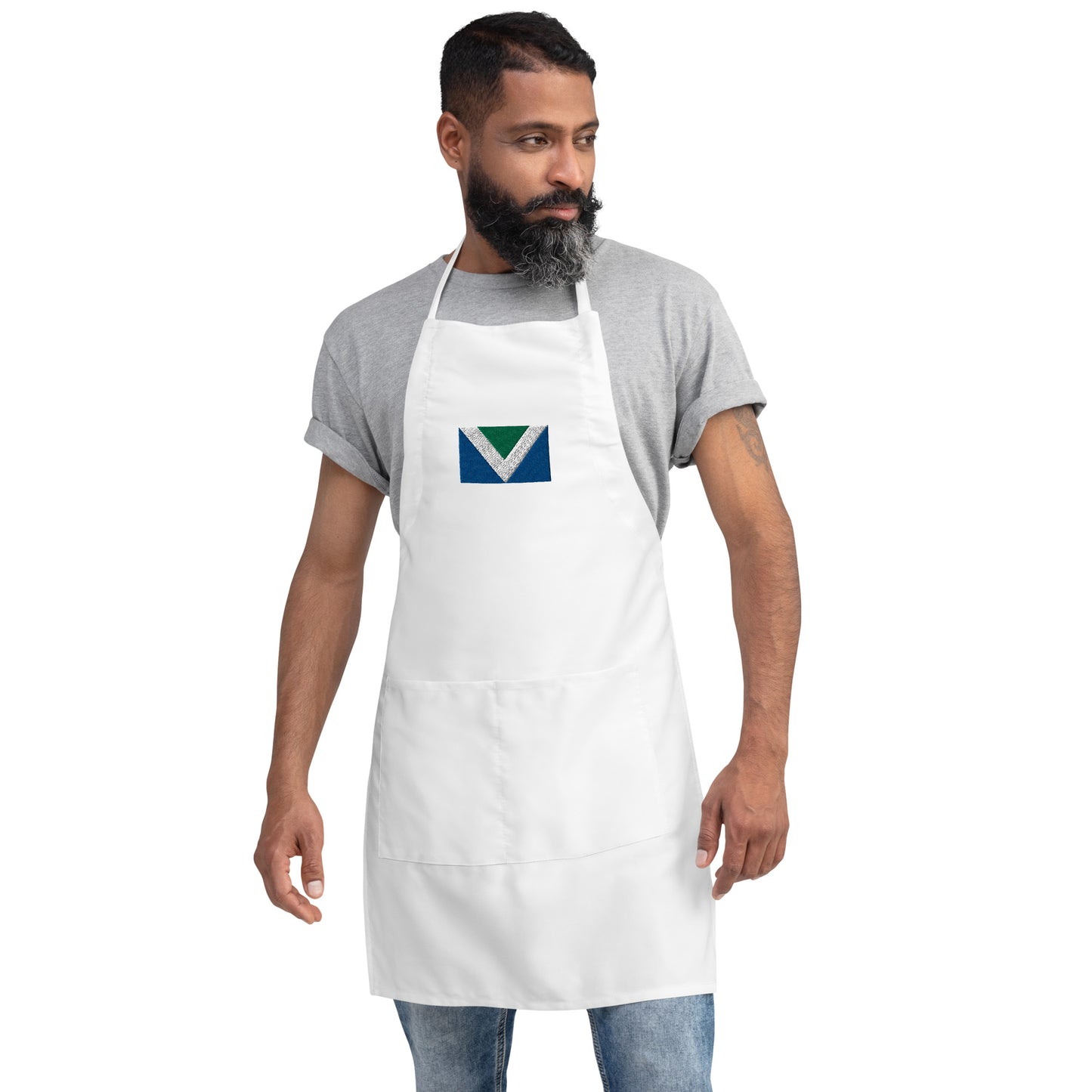 Vegan Flag Embroidered Apron