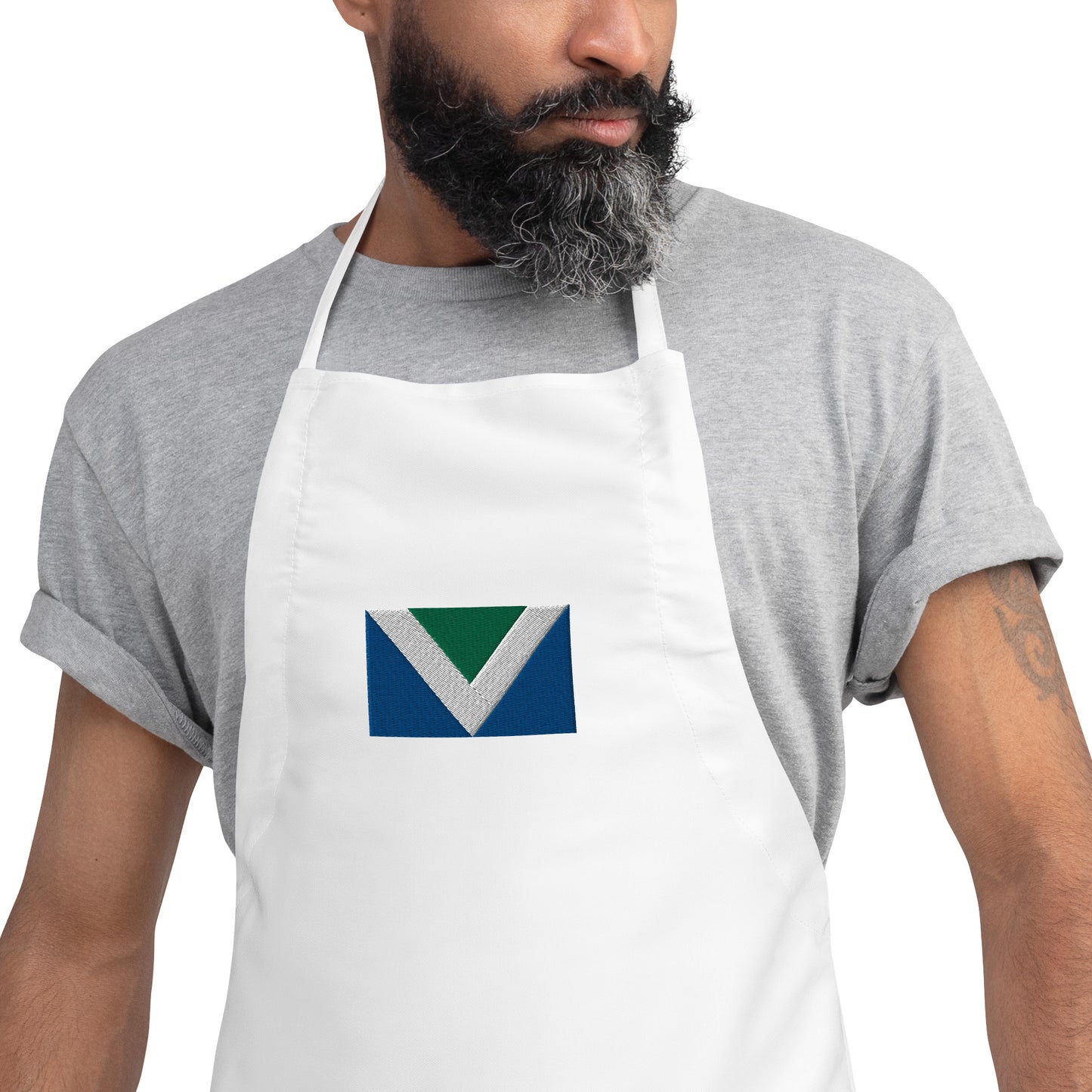 Vegan Flag Embroidered Apron