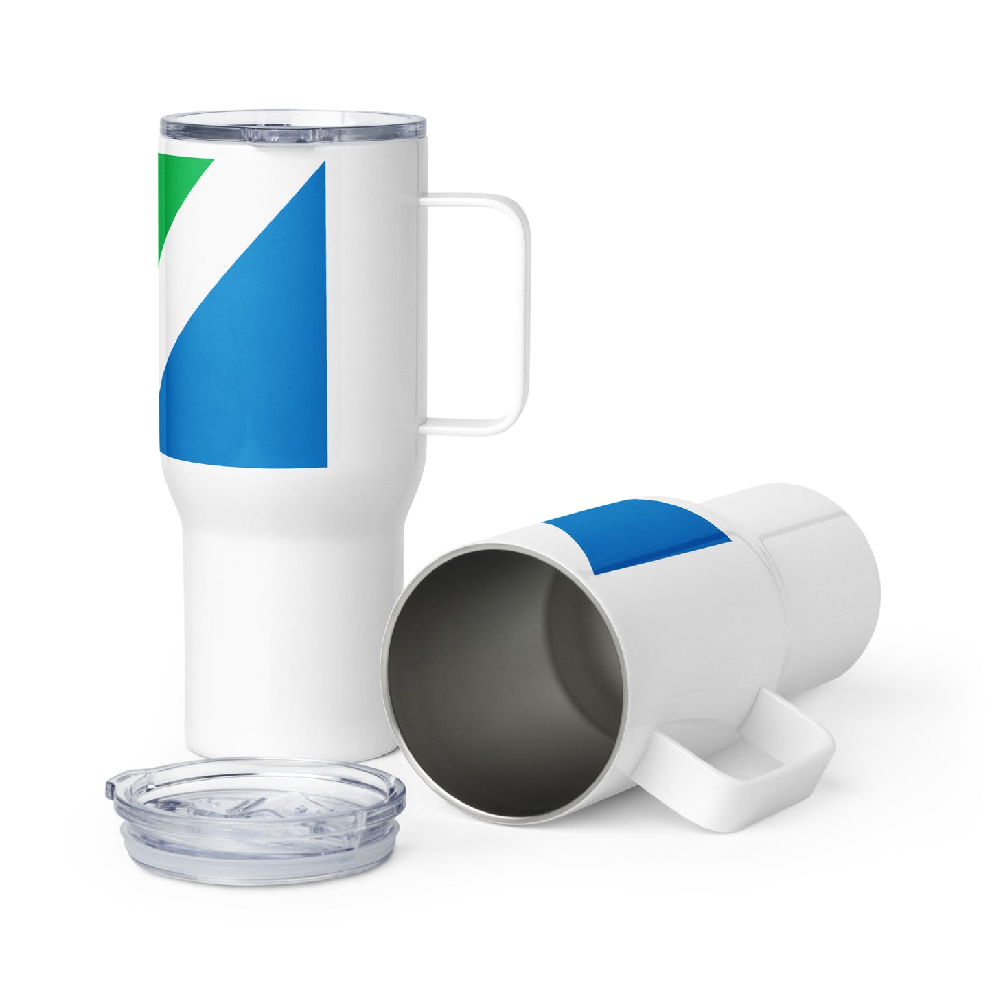 Vegan Flag Travel Mug With A Handle